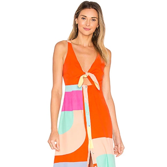 Mara Hoffman Red and Pink Maxi Dress - Picture 12 of 12